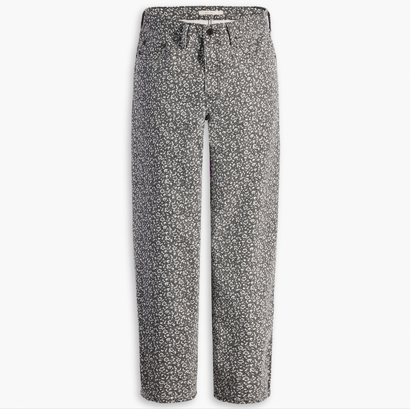 NWT Levi's Premium Moonflower Black Floral Print Baggy Dad Jeans 27x30 - Picture 13 of 16